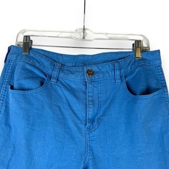 Tory Burch Bootcut Jeans Womens Size 30 Blue Stretch Denim Quiet Luxury Designer - Picture 10 of 13